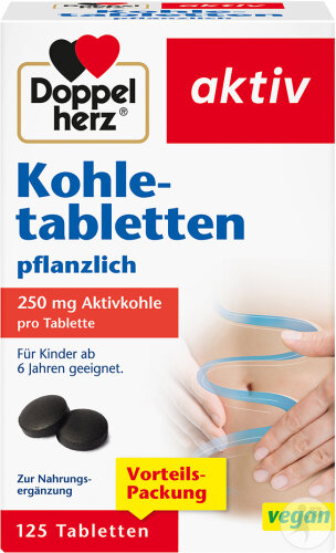 Doppelherz Aktiv Kohletabletten 125 Tabletten