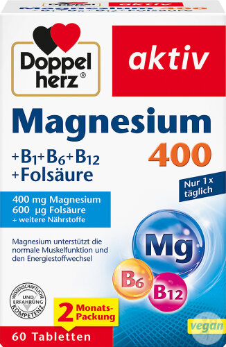 Doppelherz Aktiv Magnesium 400mg Tabletten 60 Stück