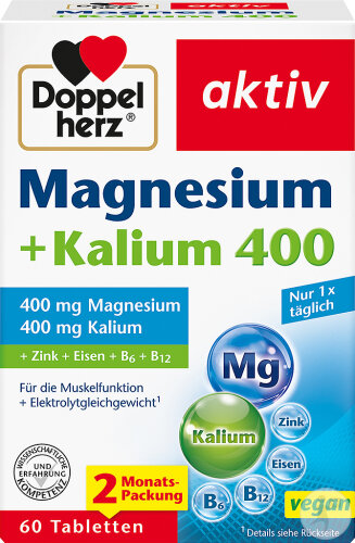 Doppelherz Aktiv Magnesium + Kalium Tabletten 60 Stück