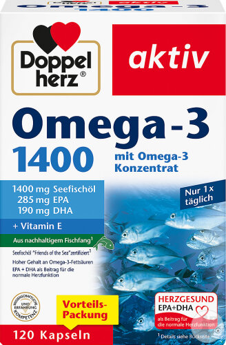 Doppelherz Aktiv Omega-3 1400 120 Kapseln