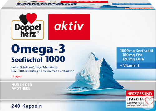 Doppelherz Aktiv Omega-3 Fischöl 1000 Kapseln 240 Stück