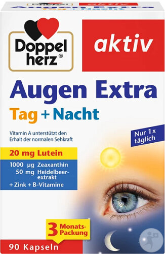 Doppelherz Aktiv Sehkraft Extra Tag + Nacht 90 Stück