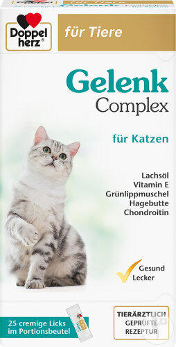 Doppelherz Für Tiere Gelenkkomplex Portion B. Katzen 25 Stück