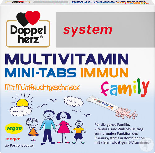 Doppelherz System Multivitamine Mini-Tabletten Familie 20 Stück