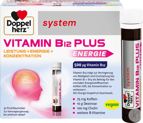 Doppelherz System Vitamin B12 Plus Trinkampullen 30x25 ml