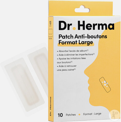 Dr. Herma Anti-Pickel-Pflaster Großes Format 10 Pflaster