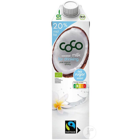 Dr Martins Coco Milk Zum Trinken Bio Tetra 1l
