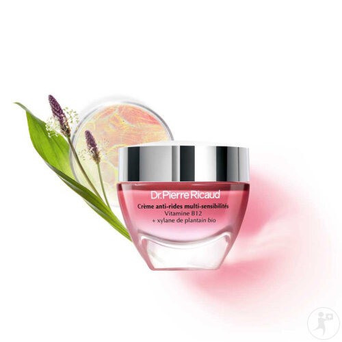 Dr. Pierre Ricaud Anti-Falten-Creme Für Empfindliche Haut Vitamin B12 + Xylan Aus Bio-Wegerich 40ml-2