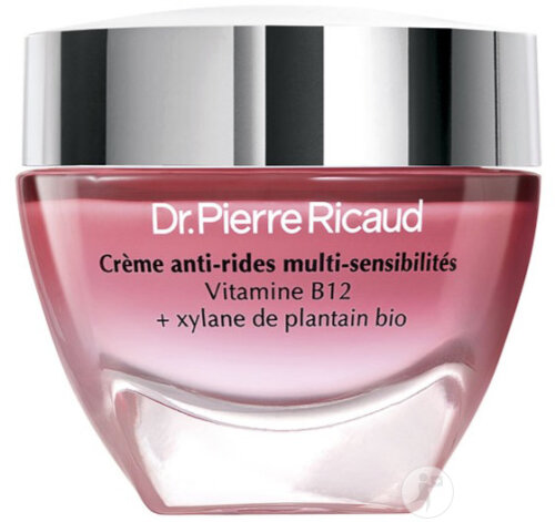 Dr. Pierre Ricaud Anti-Falten-Creme Für Empfindliche Haut Vitamin B12 + Xylan Aus Bio-Wegerich 40ml