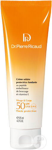 Dr. Pierre Ricaud Zartschmelzende Sonnenschutzcreme SPF50 Für Gesicht Und Körper 125ml