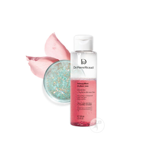 Dr. Pierre Ricaud Zwei-Phasen Augen Make-Up Entferner Allantoin + Bio Rosenhydrolat 100ml-2