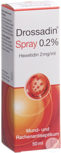Drossadin Spray 0,2% Mund- Und Rachenantiseptikum 50ml