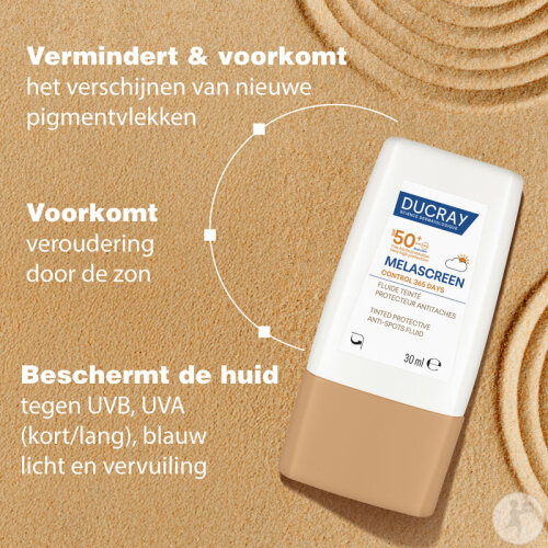 Ducray Melascreen Control 365 Days SPF50+ Tönungsfluid Schutz Gegen Pigmentflecken 30ml-6