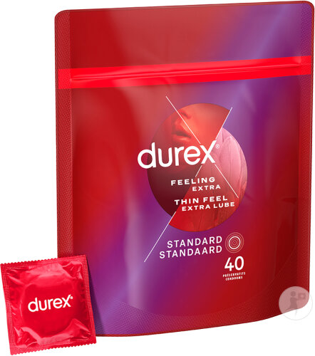 Durex Thin Feel Extra Lube Kondome 40 Stück