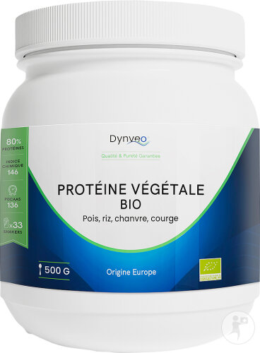 Dynveo Bio Pflanzliches Protein 80% Protein Pulver 500g