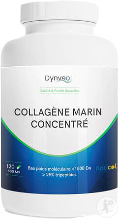 Dynveo Konzentriertes Meereskollagen 500mg 120 Kapseln
