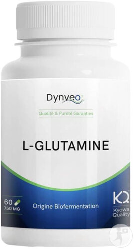 Dynveo Natürliches Pflanzliches L-Glutamin 750mg 60 Kapseln
