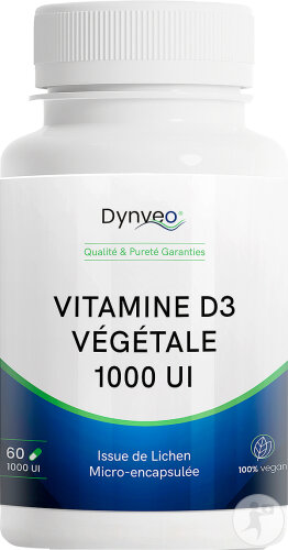 Dynveo Pflanzliches Vitamin D3 1000IE 60 Kapseln