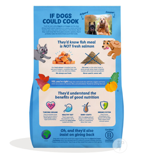 Edgard & Cooper Kroketten Für Kleine Erwachsene Hunde Frischer Lachs 3kg-2
