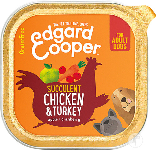 Edgard & Cooper Pastete Schale Für Erwachsene Hunde Huhn & Truthahn 100g