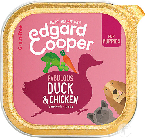 Edgard & Cooper Schale Pastete Für Welpen Ente & Huhn 100g