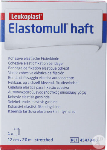 Elastomull Haft Gazebinde Weiss 12cm x 20m 1 Rolle