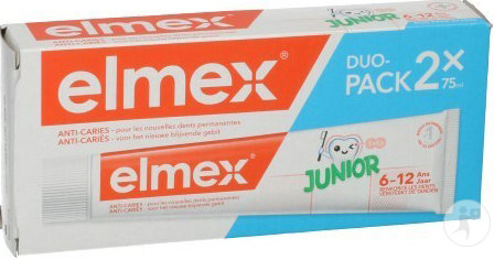 Elmex Junior Anti- Karies Zahnpasta Für Kinder 6-12 Jahre Duopack 2x75ml
