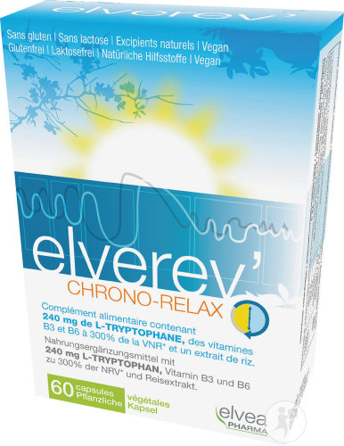 Elverev' Chrono-Relax Nahrungsergänzungsmittel 60 Kapseln