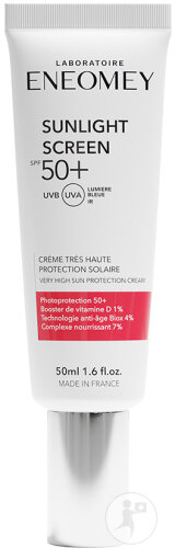 Eneomey Sunlight Screen 50+ Sonnenlichtschutz Für Gesicht Tube Airless 50ml