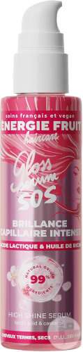 Energie Fruit Haarserum SOS Gloss Intense Brillance Glattes Haar Milchsäure Pumpflasche 75ml