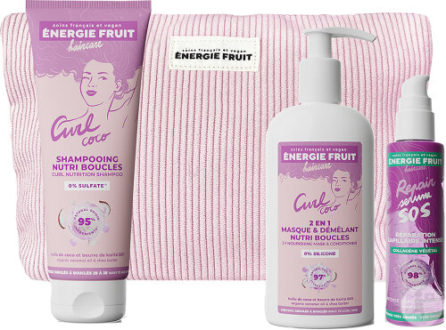 Energie Fruit Pflegeset Nährpflege Locken Kokos 3 Produkte