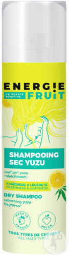 Energie Fruit Trockenshampoo Frische Und Leichtigkeit Yuzu-Zitrone Alle Haartypen Spray 250ml