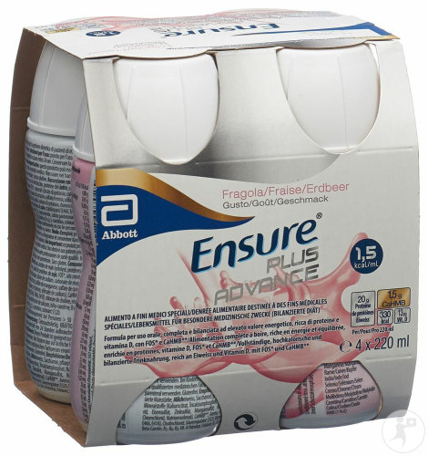 Ensure Plus Advance Erdbeere 4x220ml