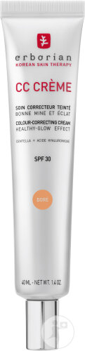 Erborian CC Crème Getönte Korrigierende Pflege Gesunder Glow & Ausstrahlung Gold 40ml