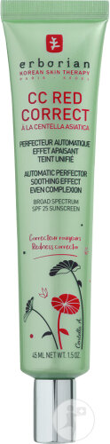 Erborian CC Red Correct Korrigierende Pflege Gegen Rötungen & Beruhigender Effekt 45ml