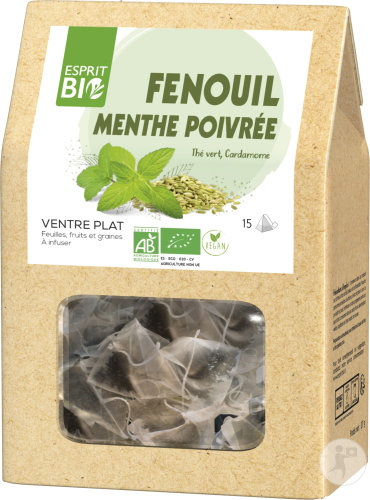 Esprit Bio Fenchel-Pfefferminz Aufguss Flacher Bauch 15 Teebeutel