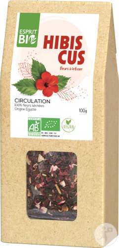 100 g Esprit Bio Hibiskusblüten Infusion Durchblutung Beutel 100g