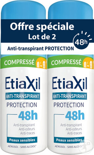 Etiaxil Anti-Transpirant 48h Schutz Komprimiert Empfindliche Haut 2x100ml
