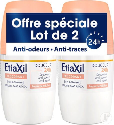 Etiaxil Deodorant Mild Anti-Geruch Und Anti-Streifen 48h Empfindliche Haut Roll-Ons 2x50ml