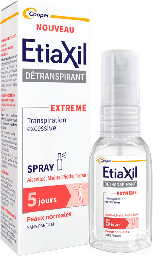 Etiaxil Detranspirant Extrem Deodorant Übermäßiges Schwitzen Normale Haut Spray 30ml