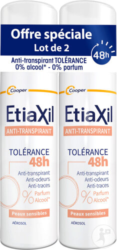 Etiaxil Tolérance Antitranspirant 48h Empfindliche Haut Aerosols 2x150ml