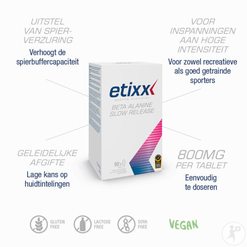 Etixx Beta Alanine Slow Release Tabletten 90x800mg-3