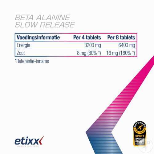 Etixx Beta Alanine Slow Release Tabletten 90x800mg-5