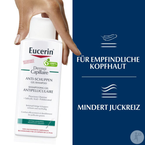 Eucerin Dermocapillaire Anti-Schuppen Shampoo Gel 250ml-2