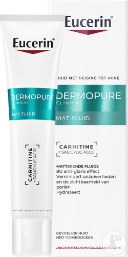 Eucerin Dermopure Clinical Mattierendes Fluid Zu Akne Neigende Haut Tube 40ml