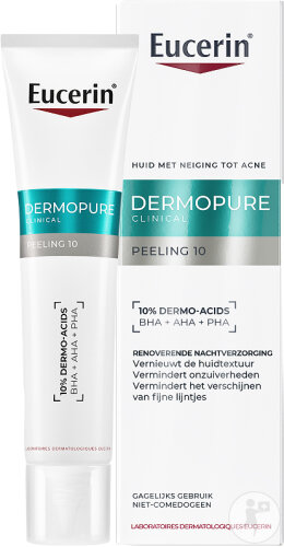 Eucerin Dermopure Clinical Peeling 10 Hautbilderneuernde Nachtpflege Tube 40ml