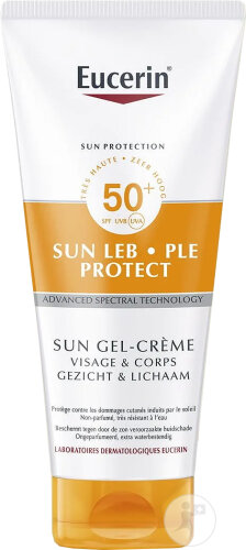 Eucerin Sun LEB Protect SPF50+ Gel-Creme Gesicht & Körper Tube 200ml