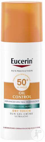 Eucerin Sun Oil Control Dry Touch Gel-Creme Sonnenpflege Für Fettige Unreine Haut SPF50+ 50ml