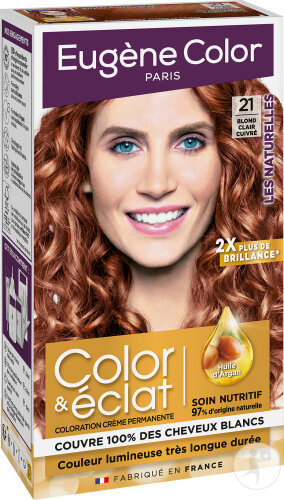 Eugène Color Color & Eclat Les Naturelles Permanente Haarfarbe 21 Helles Kupferblond 1 Kit