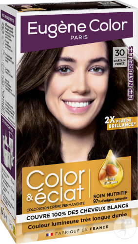 Eugène Color Les Naturelles Color & Eclat 30 Dunkelbraun 1 Kit